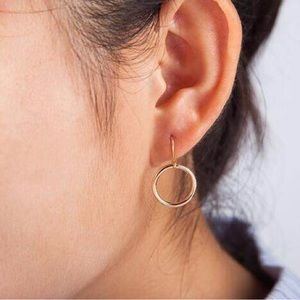 New geometric circle minimalist earrings